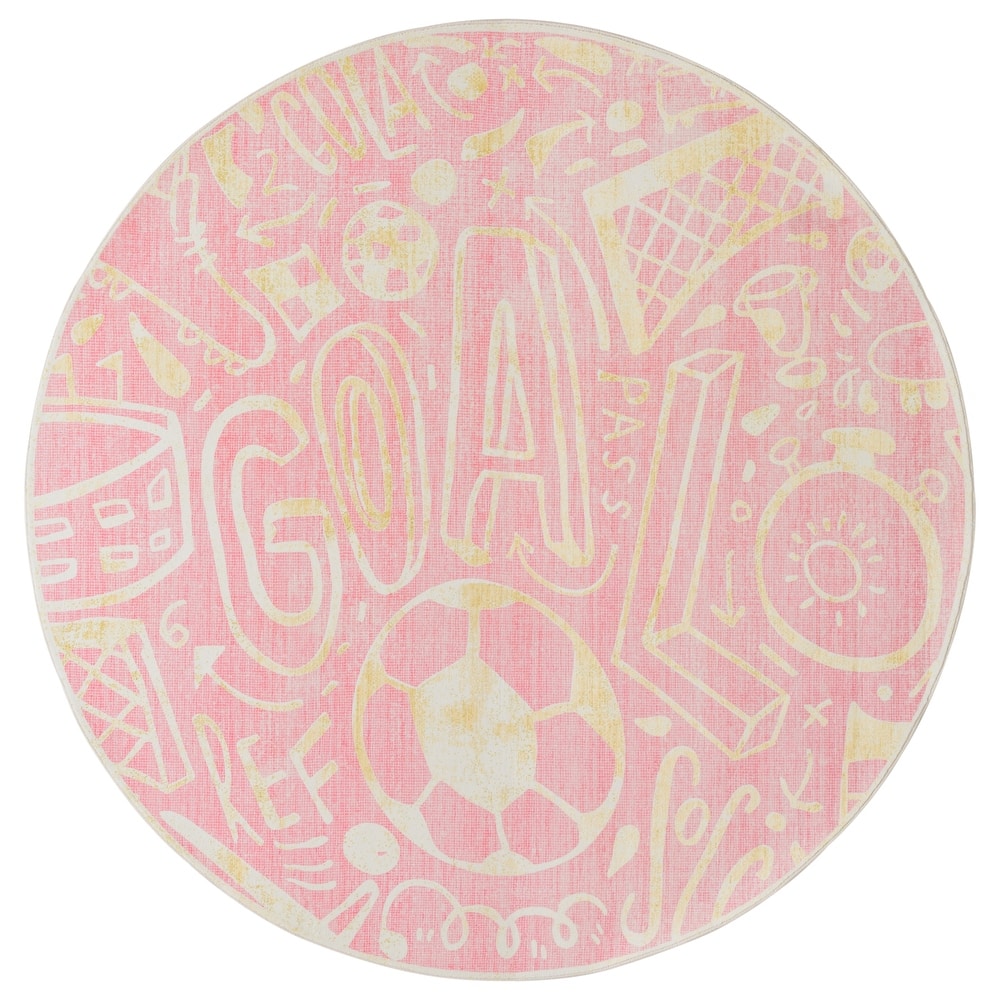 Katie Merz SPORTSGLYPHS Soccer Area Rug