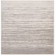 SAFAVIEH Adirondack Vera Modern Ombre Distressed Stripe Area Rug - 6' x 6' Square - Light Grey/Grey
