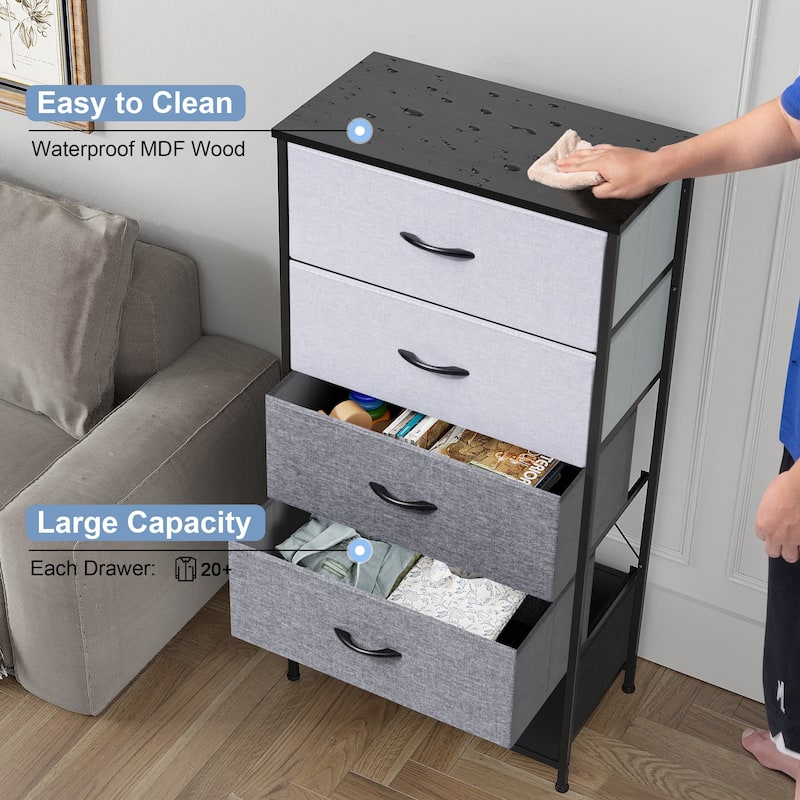 5 Drawers Vertical Dresser Storage Tower Organizer Unit for Bedroom