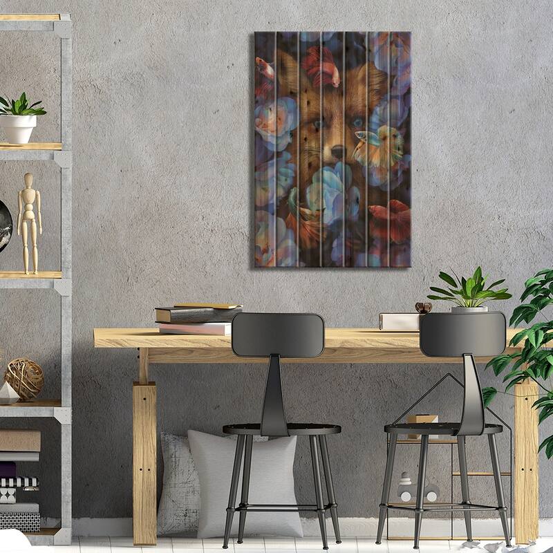I Found You Without Even Looking Print On Wood by Karen Cantuq - Multi-Color