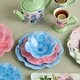 preview thumbnail 4 of 2, Certified International Wildflower Blue 3-D Floral Set of 4 AP Bowl 7.5" (300 grams) - 7.50"W x 7.50"D x 2.00"H