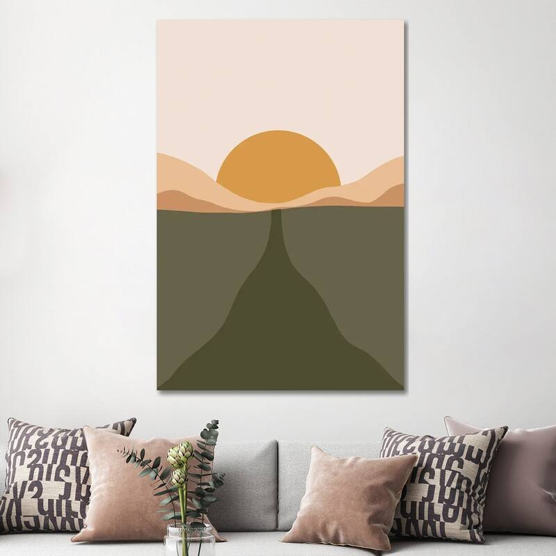 iCanvas "Road In The Sunset" by Merle Callesen Canvas Print