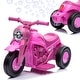 preview thumbnail 18 of 20, Kids Ride on Bubble Car Electric Motorcycle Pink