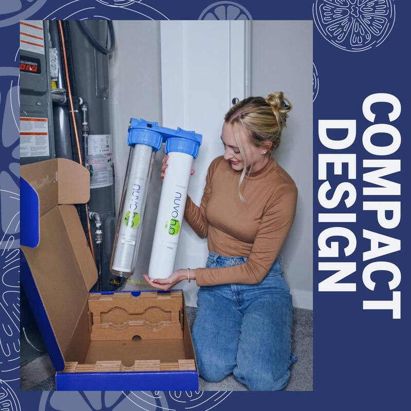 Nuvo H2O Home Duo Water Softener Taste Filter System Bed Bath