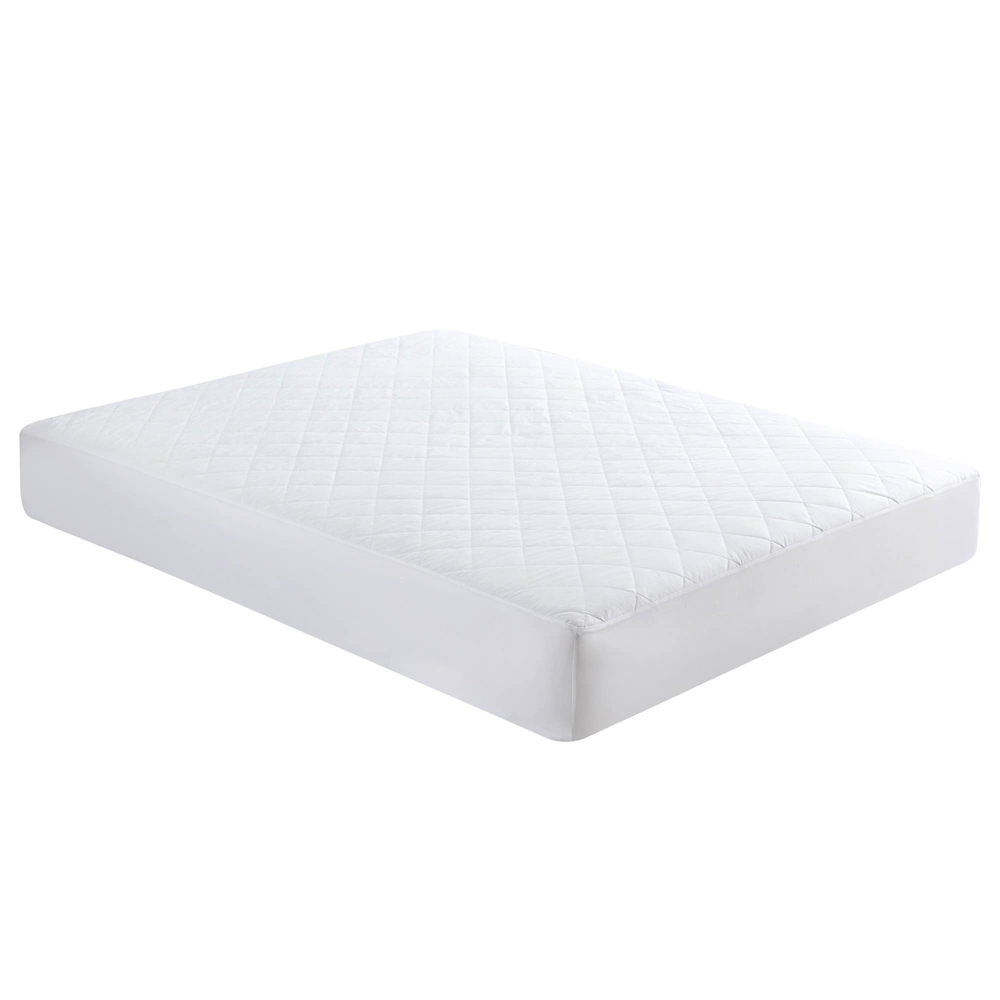 Soft Waterproof Quilted Down Alternative Mattress Pad Cotton Fabric ...