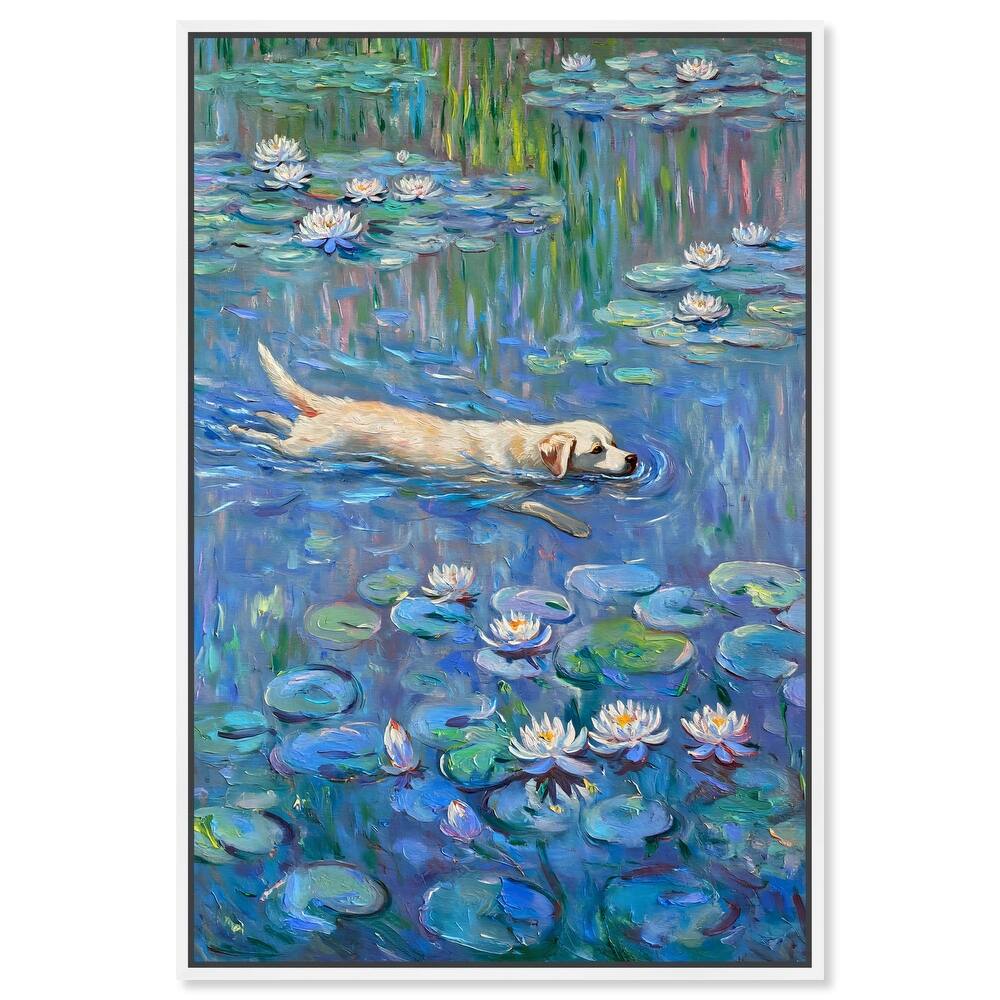 Lily Lagoon II Canvas by Modern Classic Art Remedy