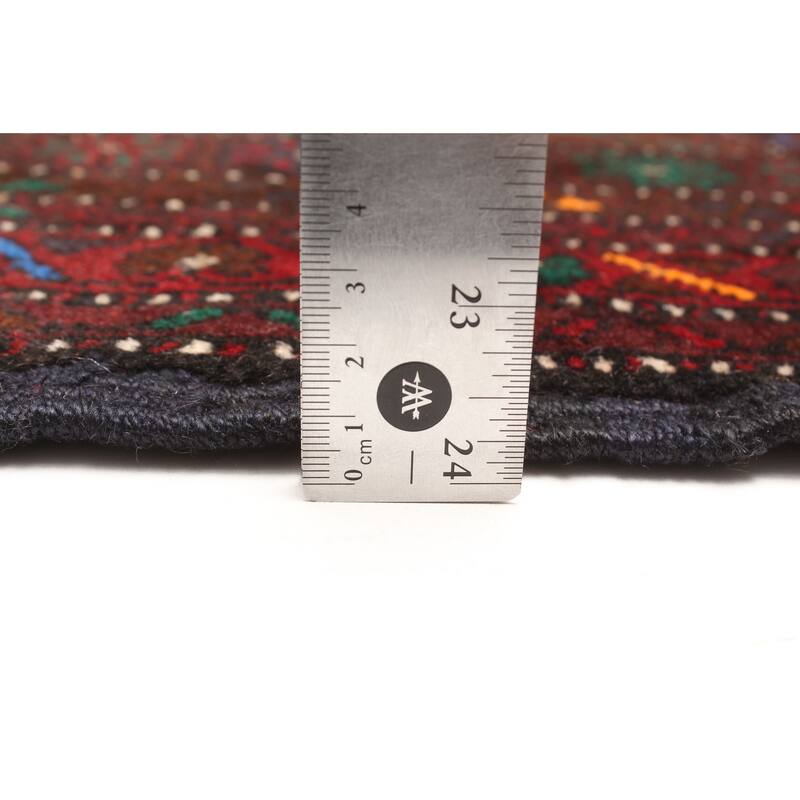 ECARPETGALLERY Hand-knotted Teimani Red Wool Rug - 3'10 x 6'5