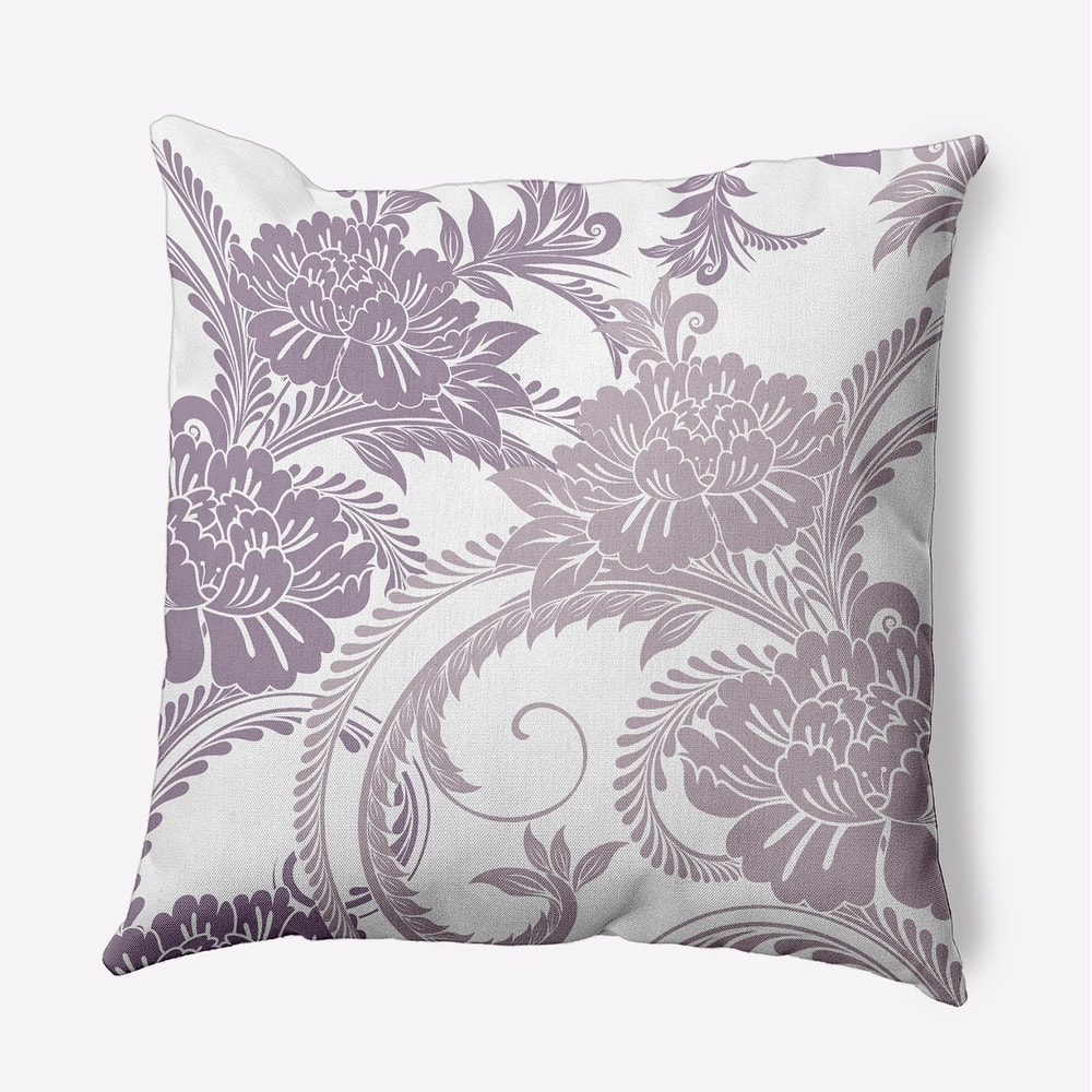 Flower Flourish Indoor/Outdoor Throw Pillow