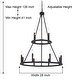 preview thumbnail 14 of 15, Modern Farmhouse 12-light Wagon Wheel Chandelier for Dining Room - 28 inches