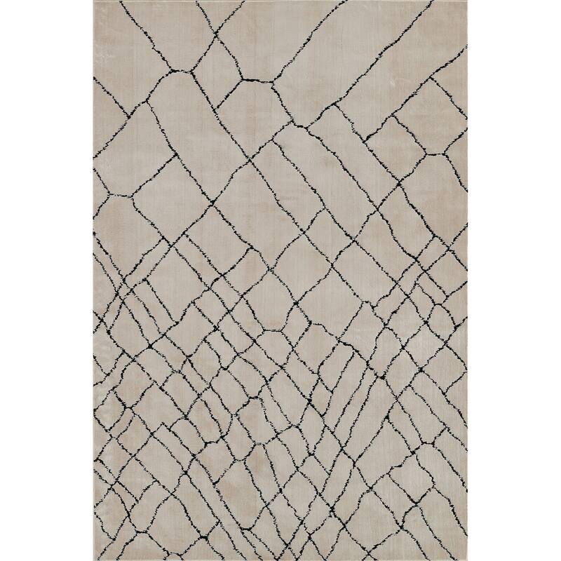Momeni Noho Polyester Moroccan Area Rug - 3'11" X 5'7" - Ivory