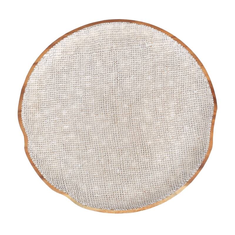 Elk Home Paulson White Finish Wood 18 Inch Wide Plate