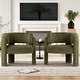 preview thumbnail 15 of 14, 3-Leg Accent Chair Plush Velvet Upholstery Modern Lounge Armchair