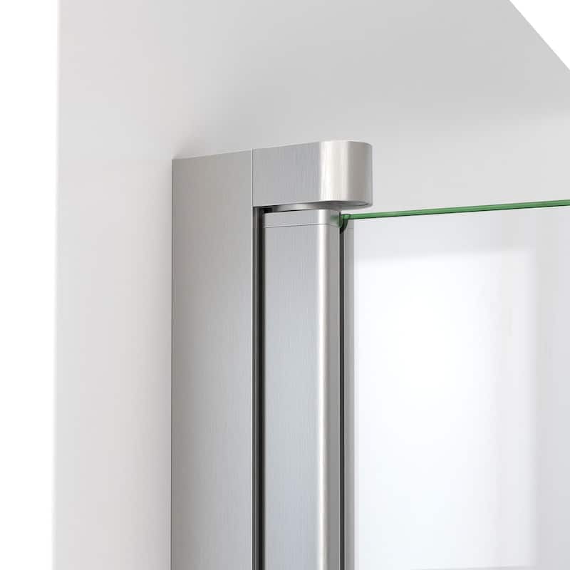 DreamLine Aqua-Q Swing 34 in. W x 58 in. H Frameless Tub Door
