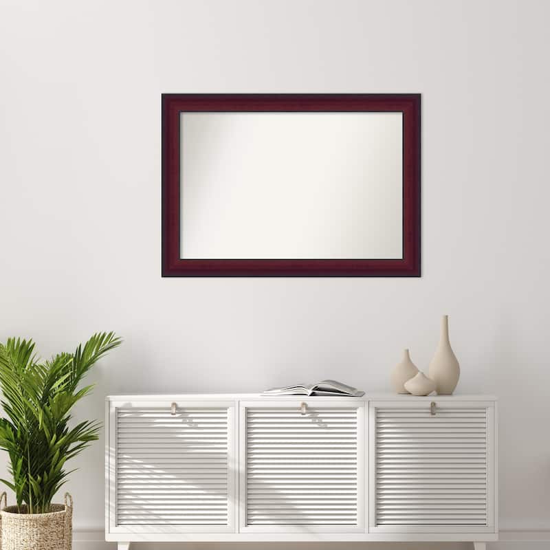 Canterbury Cherry Non-Beveled Wood Framed Wall Mirror - Canterbury Cherry