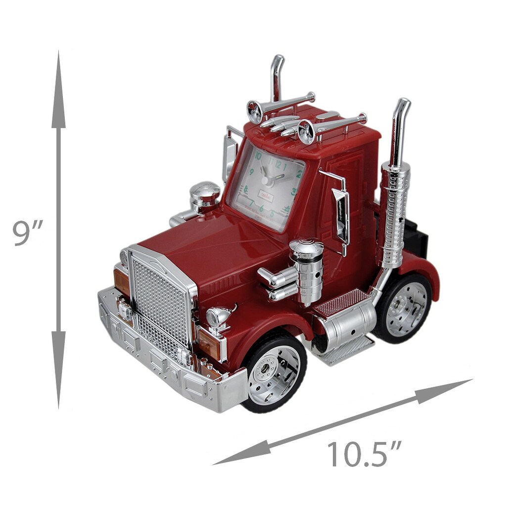 big red toy truck