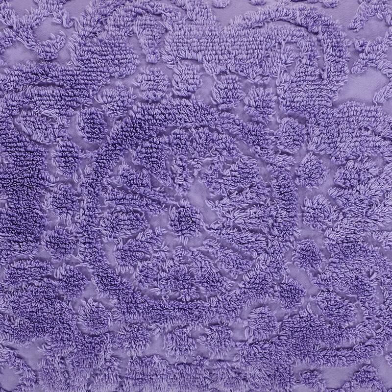 King Wedding Ring Tufted Chenille Bedspread - Blue