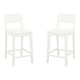 preview thumbnail 25 of 36, Linon Dahlia Wood 24-Inch Armless Counter Stool (Set of 2)