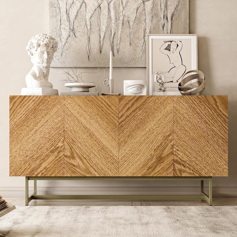 Roomfitters Media Console Cabinet/TV Stand/Side board up to 60" - 58 inches
