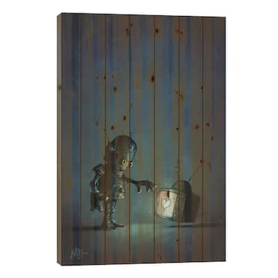 Contact Print On Wood by Matt Dixon - Multi-Color