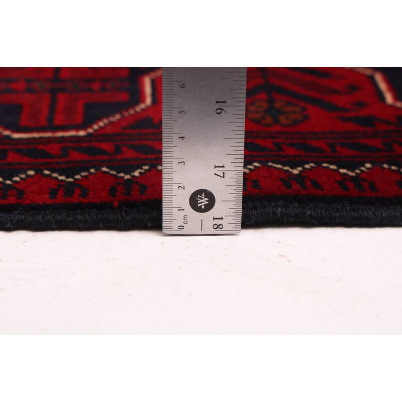 ECARPETGALLERY Hand-knotted Finest Khal Mohammadi Red Wool Rug - 2'10 x 10'3