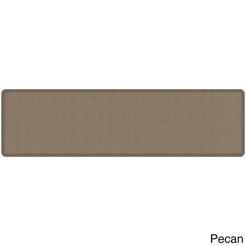 Designer Comfort Grasscloth Anti-fatigue Kitchen Mat