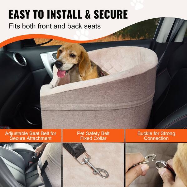 Happy #traveltuesday With My New @linvivon Dog Car Seat For Medium/large Dogs Up To 60lbs. Memory Foam Dog Booster Seat With Thick Cushion. Easy To Clean, Very Spacious And Comes With Adjustable