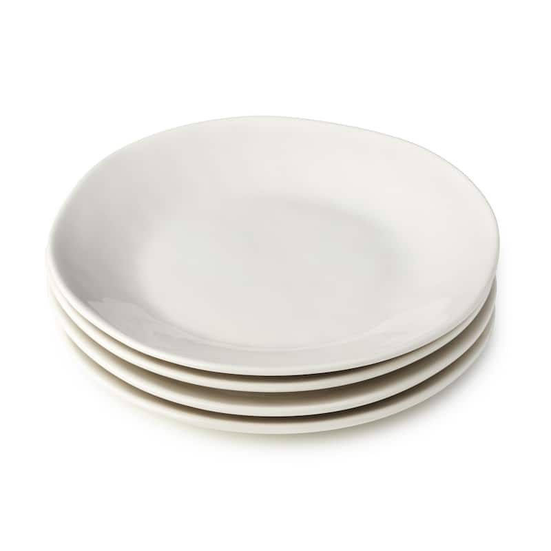 Certified International Linen Cream 9" Salad/Dessert Plates,Set of 4 - 9'' W x 9'' D x 1.25'' H