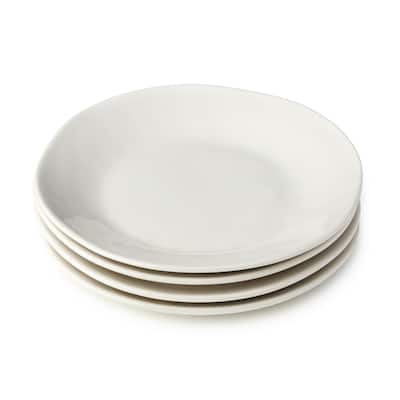 Certified International Linen Cream 9" Salad/Dessert Plates,Set of 4 - 9'' W x 9'' D x 1.25'' H