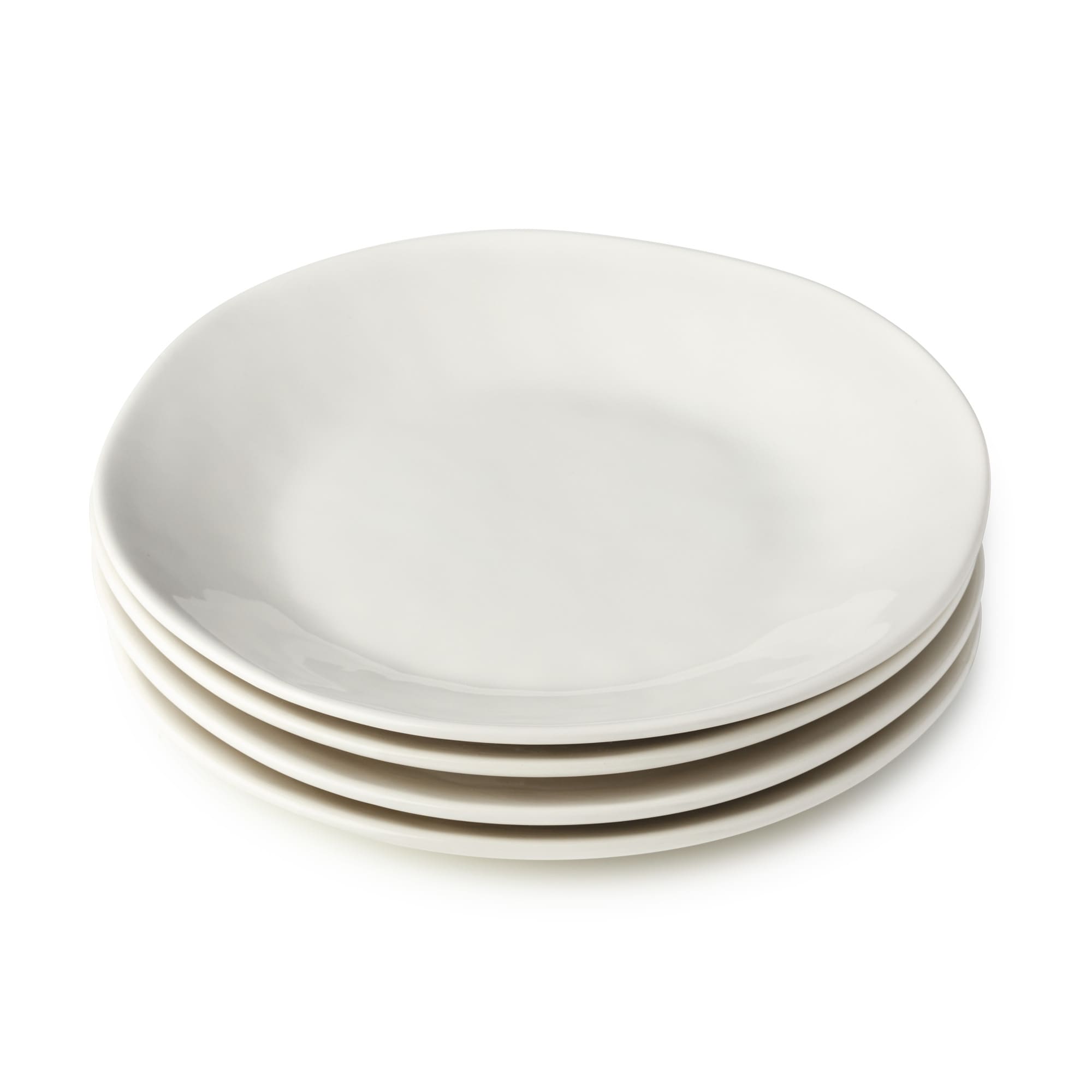 Certified International Linen Cream 9" Salad/Dessert Plates,Set of 4 - 9'' W x 9'' D x 1.25'' H