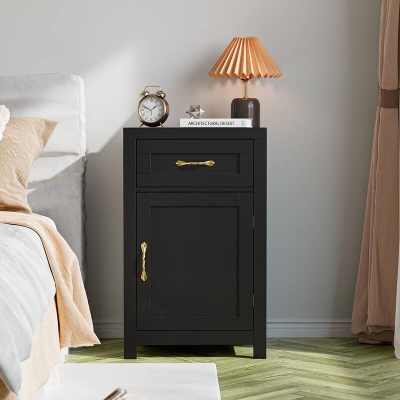 Farmhouse Night Stand with Barn Door