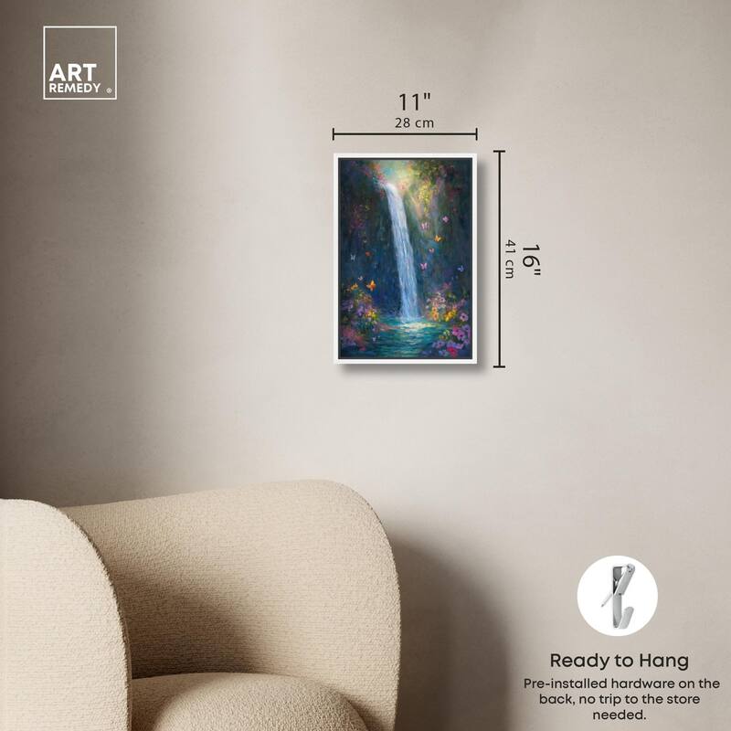 Hidden Falls II Canvas by Art Remedy