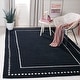preview thumbnail 7 of 130, SAFAVIEH Handmade Bella Alverta Dotted Border Wool Rug 10' Square - Black/Ivory - Square