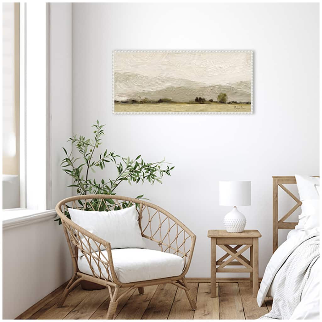 Kate and Laurel Petit Views No 8 Panel by Mackenzie Nelson Framed Canvas Wall Art Print