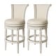 preview thumbnail 67 of 110, Maven Lane 31" Pullman Swivel Bar Height Kitchen Stool Set of 2 - White Oak