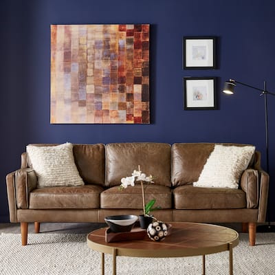 Darius Tan Oxford Leather Sofa by iNSPIRE Q Modern