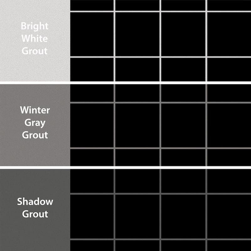 Merola Tile Monocolor Taco Nero 2-5/8" x 2-5/8" Ceramic Floor and Wall Tile