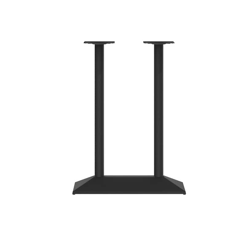 Commercial All Weather Double Table Base for up to 30" x 48" Tabletops - 15"D x 27"W x 30.5"H
