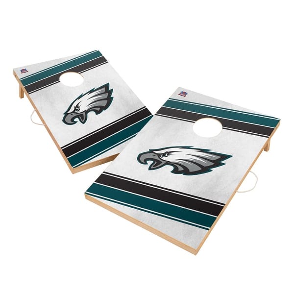 slide 2 of 5, Philadelphia Eagles NFL 2x4 Tailgate Cornhole Boards Include Carrying Case