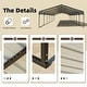 preview thumbnail 17 of 40, Outdoor Carport with Durable Galvanized Steel Roof , Multi-Functional Shelter, Carport for Cars, Boats, and Tractors