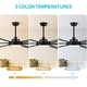 preview thumbnail 6 of 22, MLiAN 96 In. 6 Aluminium Blades Indoor Ceiling Fan with Light Kit and Remote - 96"