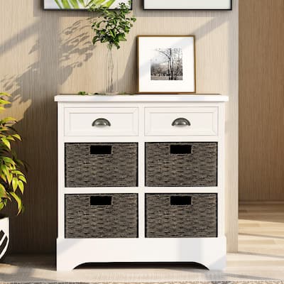 Moda Rustic Storage Cabinet with Two Drawers