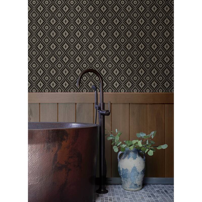 Camp Blanket Black Wallpaper