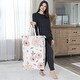 preview thumbnail 4 of 4, Sweet Jojo Designs Blush Pink Grey Boho Floral Girl Foldable Laundry Hamper with Handles Bohemian Farmhouse Shabby Watercolor