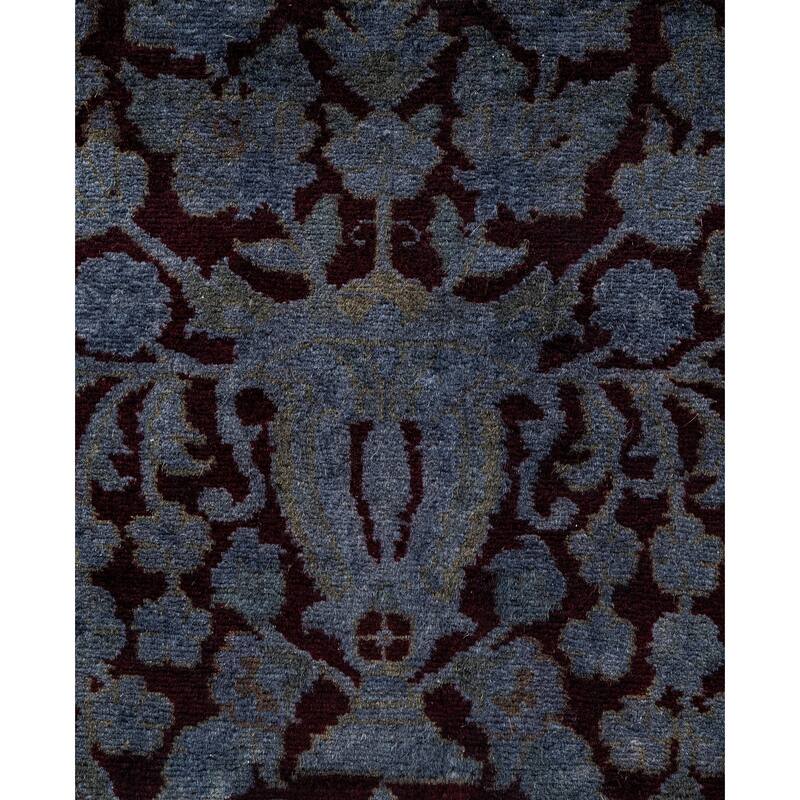 Overdyed One-of-a-Kind Hand-Knotted Area Rug - Gray - 2' 6" x 9' 3"