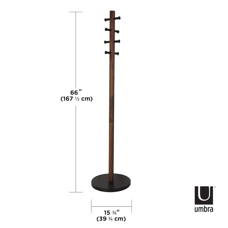 Umbra 1005871 Pillar 16 x 66" MDF and Steel Coat Rack