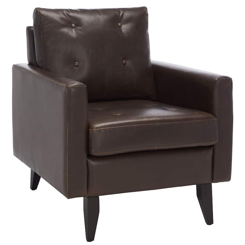 SAFAVIEH Malti White Club Chair - 29.9" x 34.4" x 35" - 30Wx34Dx35H