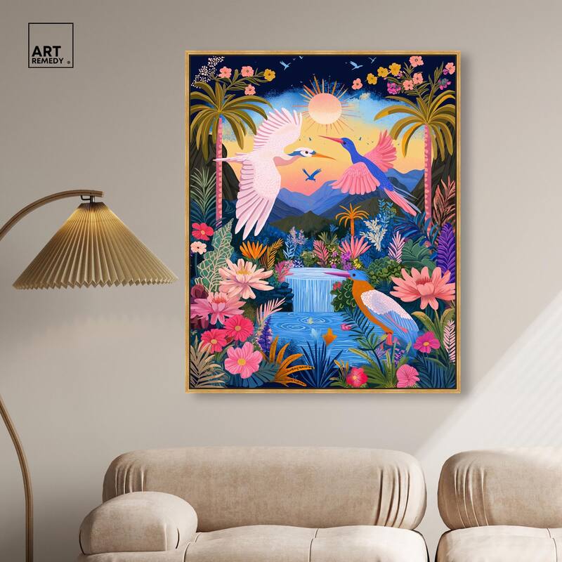 Waterfall Haven Canvas by Art Remedy