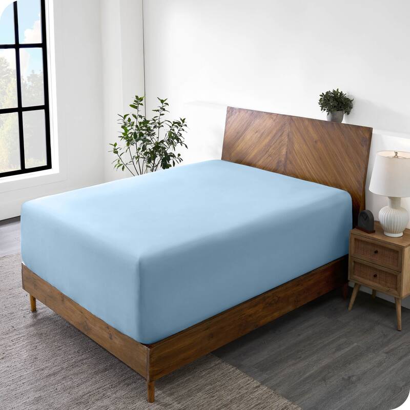 Bare Home Ultra-Soft Microfiber 22 Inch Extra Deep Pocket Fitted Sheet