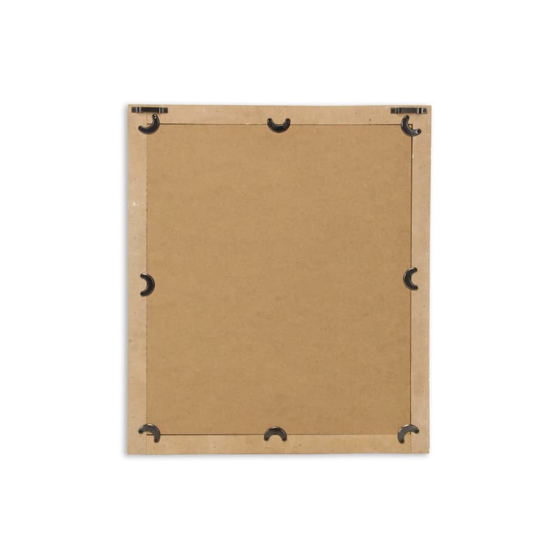 Handmade Rectangular Framed Wall Mirror - White - 20"