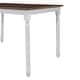 preview thumbnail 4 of 6, Retro Farmhouse Solid Wood Kitchen Dining Table Breakfast Nook, Cherry and White